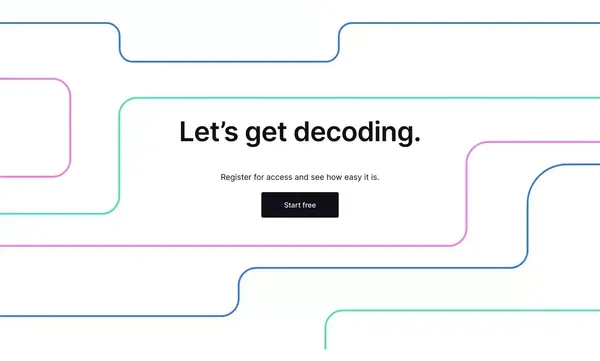 Decodable - Landing design inspiration