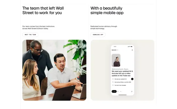 Titan | Wealth Management - Landing design inspiration