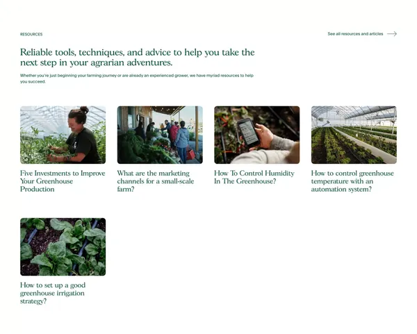 Organic Farming Online Courses, Books & Articles - The Market Gardener - Landing design inspiration