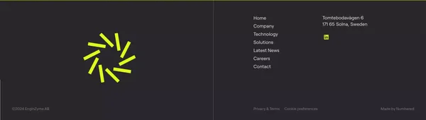 Enginzyme - Landing design inspiration