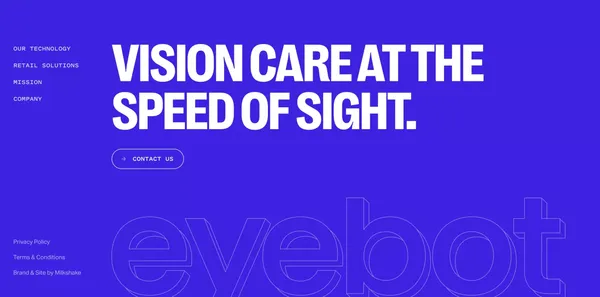 Vision Care at the Speed of Sight – Eyebot - Landing design inspiration