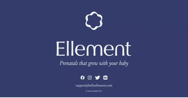 Prenatal supplements that grow with your baby — Ellement - Landing design inspiration