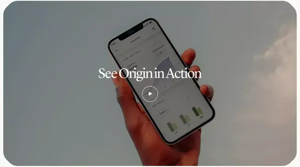 Origin - Budget, Track Spend, Invest, and Get Advice - Landing design inspiration