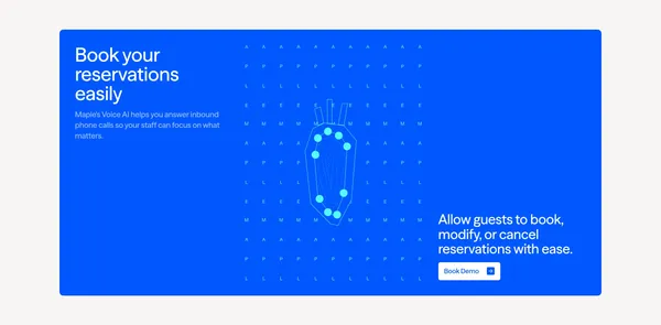 Maple | Voice AI That Answers Calls & Takes Orders for Restaurants - Landing design inspiration