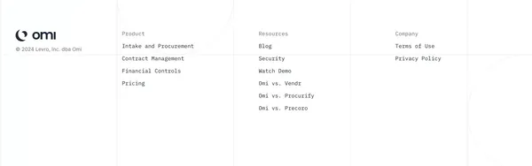 Omi | Vendor and Document Management - Landing design inspiration