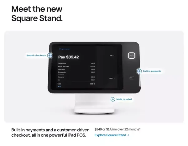 Square | Solutions For Your Small, Medium & Large Business - Landing design inspiration
