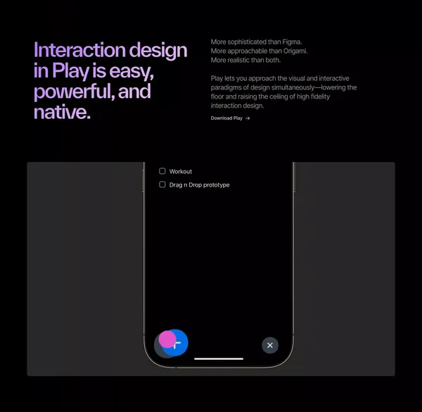 Play · Design mobile apps with the power of iOS & SwiftUI - Landing design inspiration