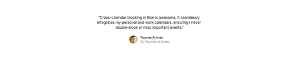 Rise  - The calendar that works for you - Landing design inspiration