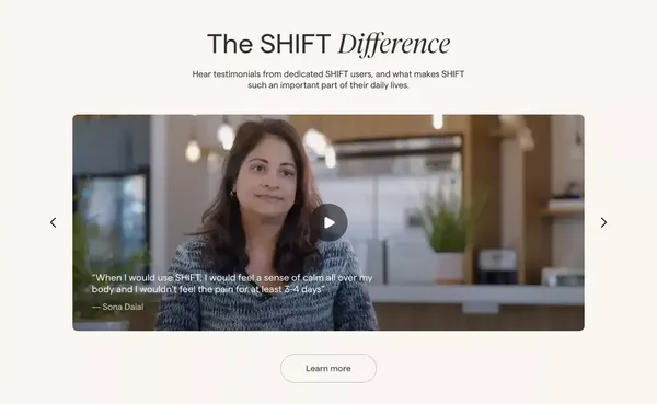 Fluxwear — Mentally and Physically ‍Recover with SHIFT - Landing design inspiration