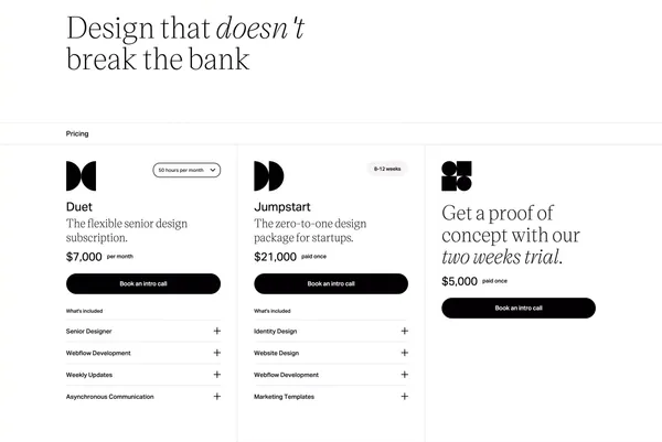 Figurative Design Studio - Portfolio design inspiration