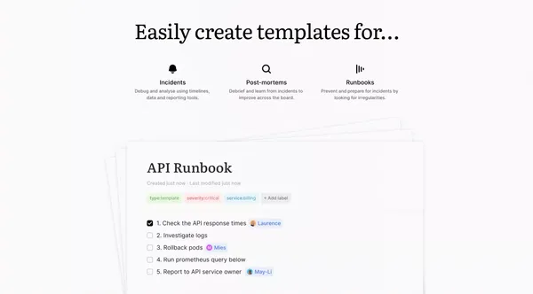 Fiberplane - Collaborative Notebooks for debugging your infrastructure - Landing design inspiration