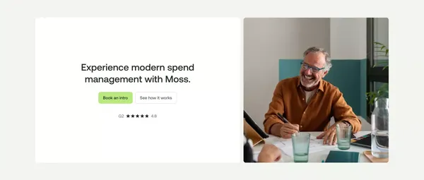 Moss: Spend smarter. - Landing design inspiration