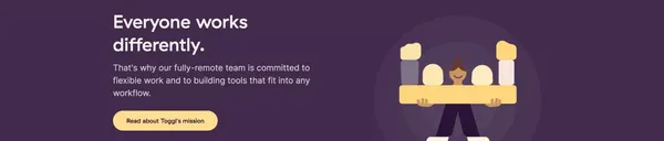Toggl: Time Tracking Software, Project Planning & Hiring Tools - Landing design inspiration