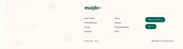 Using AI to Help The World Shop More Sustainably | Miigle+ - Landing design inspiration