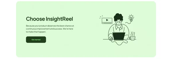 InsightReel | Get direct insights to fuel your growth - Landing design inspiration