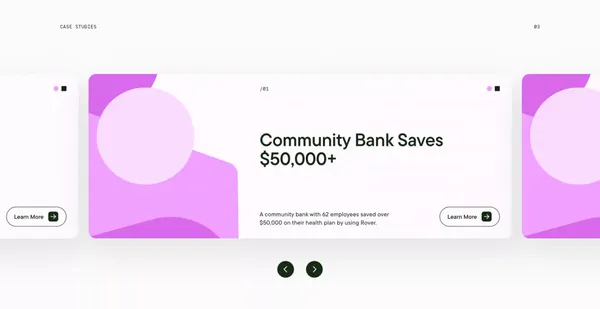 Rover AI | Alternative healthcare plans for small business - Landing design inspiration