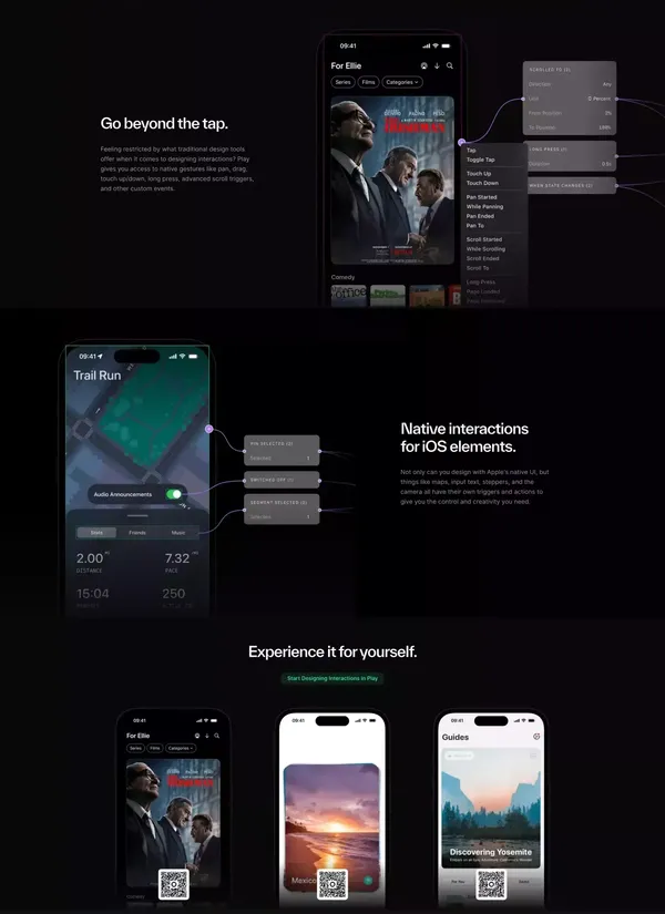 Play · Design mobile apps with the power of iOS & SwiftUI - Landing design inspiration