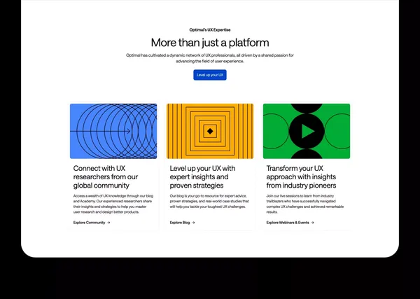UX Research & Design Testing Platform | Optimal Workshop - Landing design inspiration