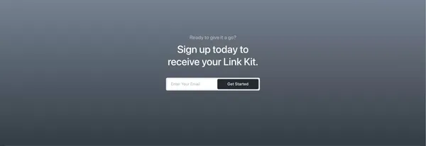 The link in bio for design conscious creatives. | Link-Kit - Landing design inspiration
