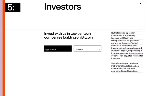 NLC | New Layer Capital - Portfolio design inspiration