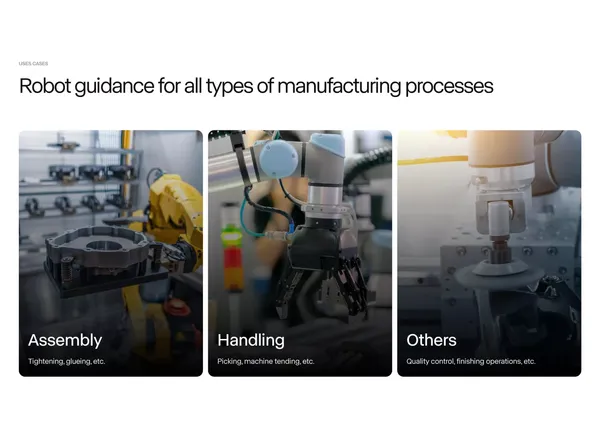 Inbolt - Real-Time Industrial Robot Guidance. - Landing design inspiration