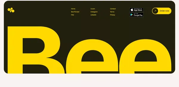 Bee - Your new wearable personal AI - Landing design inspiration
