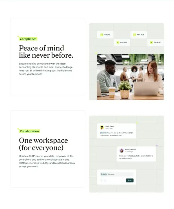AI-Powered Accounting Software Solutions | Trullion - Landing design inspiration