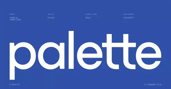 Palette Supply - Landing design inspiration