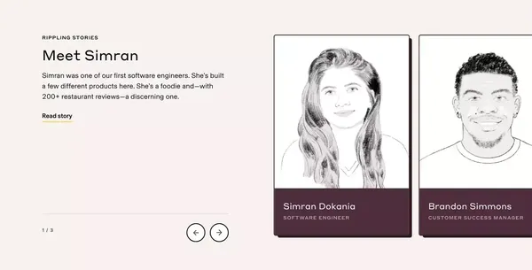 Rippling Careers & Jobs | Life at Rippling - Landing design inspiration