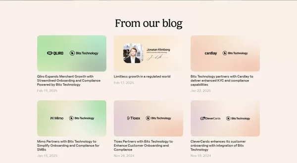 Bits Technology - Landing design inspiration