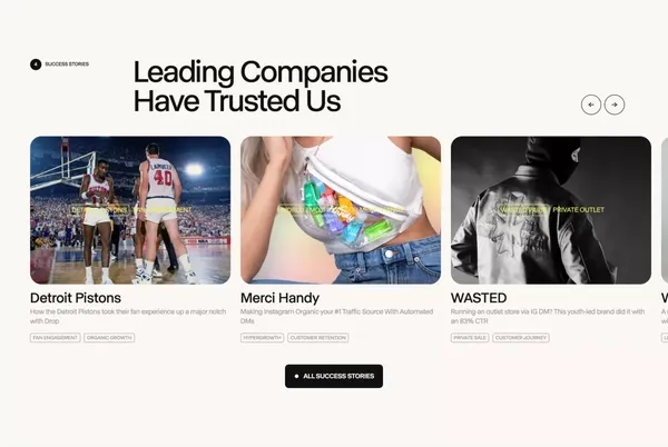 Drop - Social Commerce Platform - Landing design inspiration