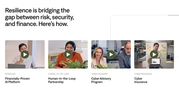 Cyber Security Risk Management I The Resilience Solution - Landing design inspiration