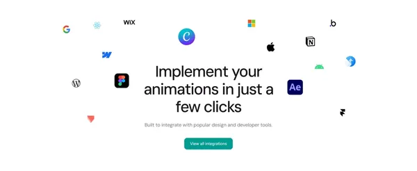 LottieFiles: Download Free lightweight animations for website & apps. - Landing design inspiration