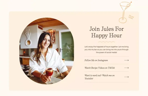 Join Jules - Landing design inspiration
