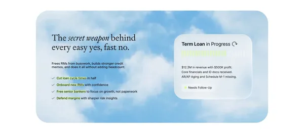 Krida — Intelligent Software for Commercial Lenders - Landing design inspiration