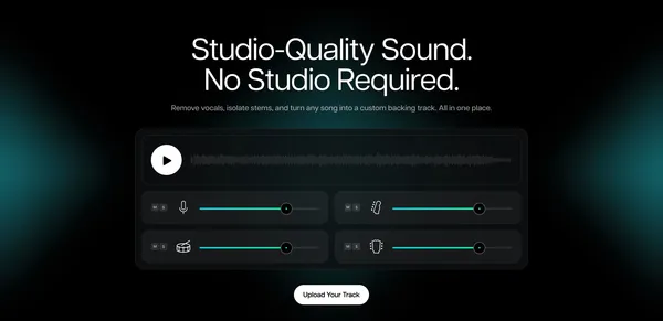 Moises App: The Musician's App | Vocal Remover & much more - Landing design inspiration