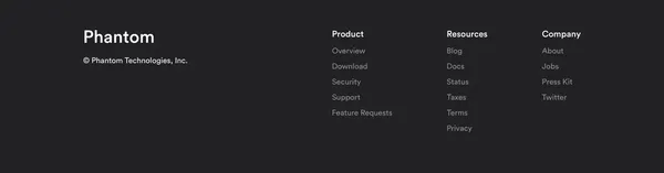 Phantom - A friendly Solana wallet built for DeFi & NFTs - Landing design inspiration