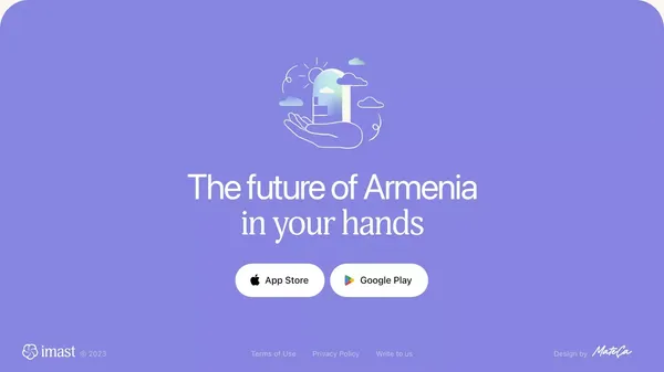 IMAST — Easy way to help Armenia - Landing design inspiration