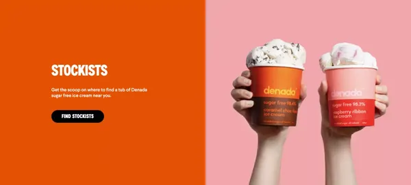 Denada Sugar Free Ice Cream | Because Everyone Needs Dessert | Denada - Landing design inspiration
