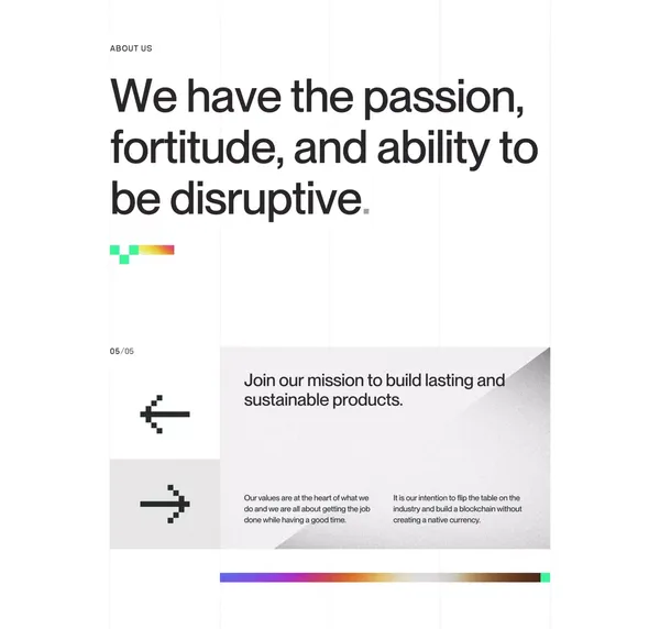 Unifi Protocol → Blockchain Solutions - Landing design inspiration