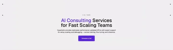 Hyperbolic – The Open-Access AI Cloud - Landing design inspiration