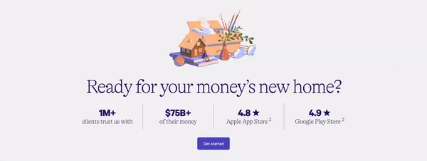 Give all your money a place to grow | Wealthfront - Landing design inspiration