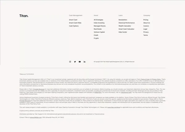 Titan - Track Your Wealth. Trade. Invest. - Landing design inspiration