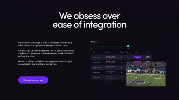 Sports Betting - Micro-Markets | Simplebet - Landing design inspiration