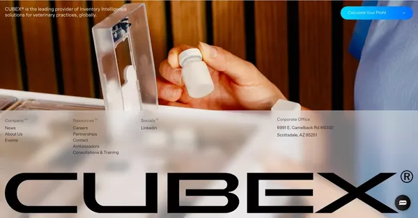 Cubex - Landing design inspiration