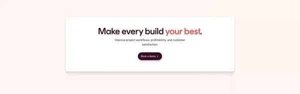Rubus | Residential construction software - Landing design inspiration