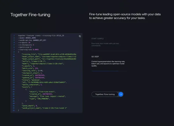 Together AI - Landing design inspiration
