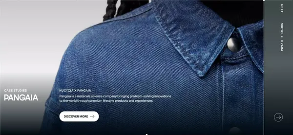 Evrnu® - a recycling textile supplier with a social purpose - Landing design inspiration