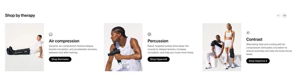 Hyperice | Recovery & Wellness Technology - Ecommerce design inspiration