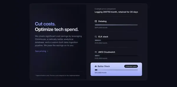 Enterprise | Better Stack - Landing design inspiration